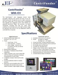 CentriFeeder ICV Spec Sheet